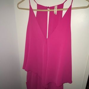 Hot pink romper